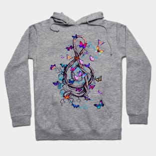 Colorful butterfly musical notes T-Shirt Hoodie